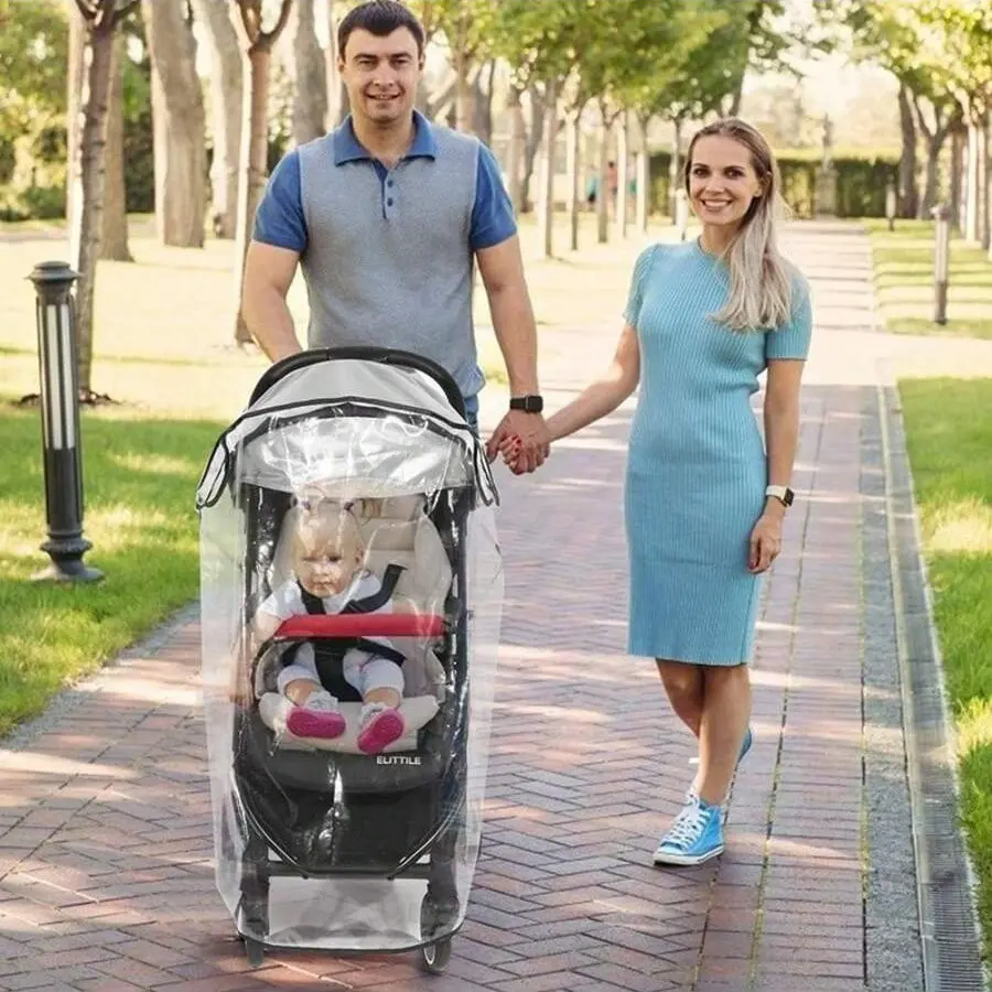 Universal Stroller Rain Cover, Must-Have Waterproof Pushchair Cover, Keeps Baby Dry & Cozy, Perfect for Outdoor Use, Travel, 1pcs