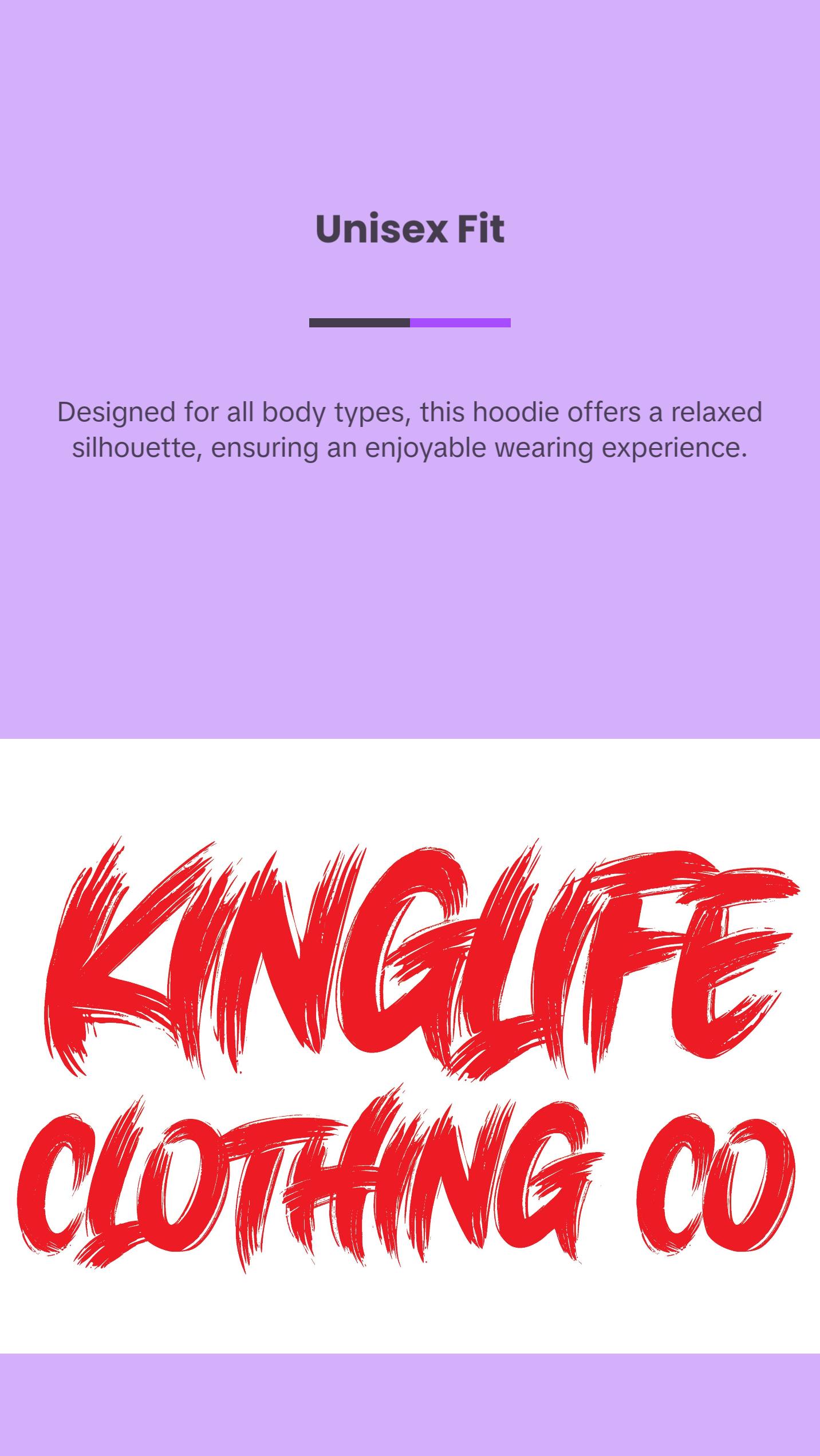 Kinglife Rasta Graphic Hoodie | Unisex Cotton-Blend Pullover | Streetwear Sweatshirt with Back Print