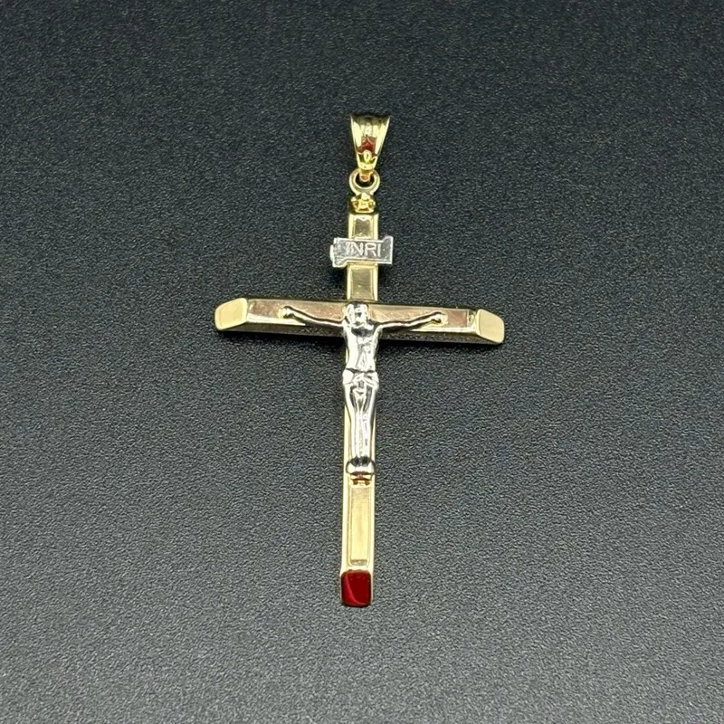 Gold 14k Cross Pendant for Everyday Wear - Elegant Design - Perfect for Daily Use