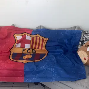 PIKPAKA FC Barcelona Football Club Flag, European Simple Design Horizontal High-Density Knitted Polyester Banner, Durable All-Weather Wall Decor, Decorative Banner