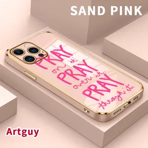 Phone Case for iPhone 16 Pro Max 15 Plus 14 13 12 11 XS XR  mini Prayer Encouragement Drop Protection Shockproof Soft Silicone smartphone Cover