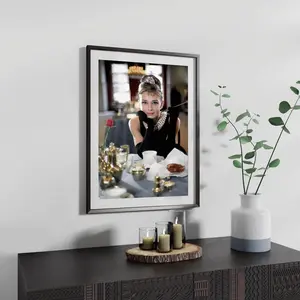 Audrey Hepburn, Vintage Colored Photo, Celebrity Poster, Breakfast at Tiffany's Movie