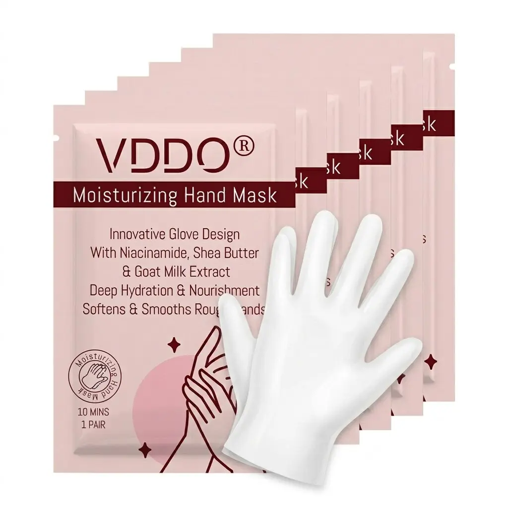 Moisturizing Hand Mask Gloves – Deep Hydration Treatment for Dry, Rough & Cracked Hands, Nourishing Shea Butter & Collagen Hand Care, Softening Spa Gloves for Overnight or 15-Minute Use, Self Care Beauty Treatment