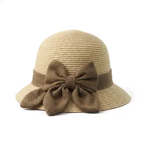 [Summer Limited Edition] Women’s Straw Fisherman Hat, Lightweight Foldable Wide Brim Summer Sun Hat, Casual Artistic Style