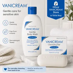Vanicream Gentle Body Wash + Cleansing Bar Bundle