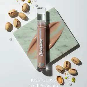 JusstGloss Iced Pistachio Lip Gloss - Smooth Finish, Long-Lasting, Hydrating, and Glossy Formula for Luscious Lips
