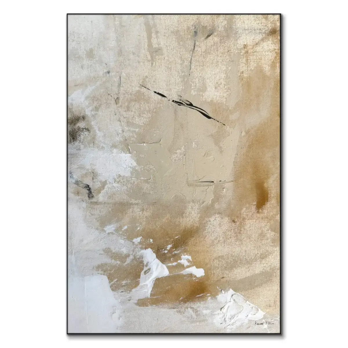 Embrace of Motherhood No. 02 Wall Art Print, Minimal Artwork with Print and Frame