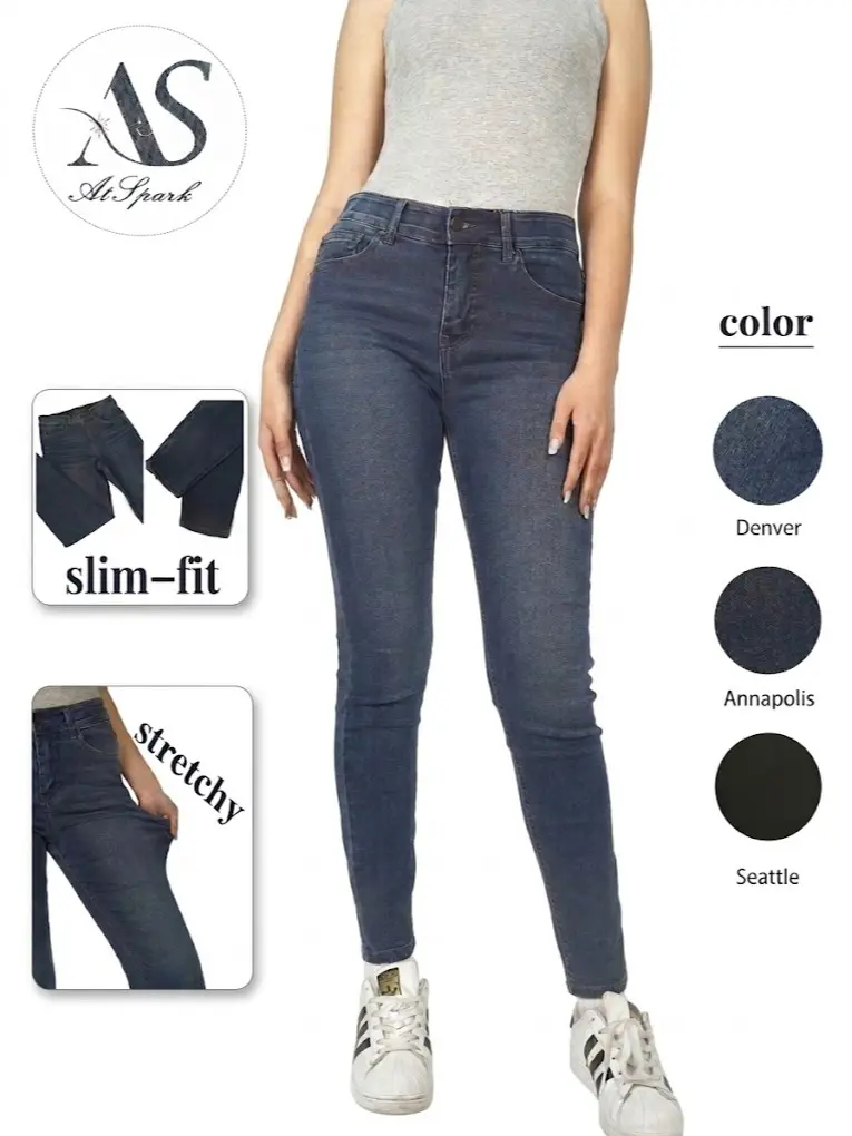 AtSpark Women's High Waisted Skinny Jeans | Tummy Control, Tapered Ankle Stretch Denim Slim Fit, Buttery Soft Pants，Skinny Jeans， Tapered Jeans， Ankle Jeans， Slim Fit Jeans， Body Sculpting， Stretch Denim