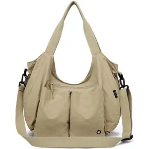 Large Tote Bag for Women Slouchy  Nylon  Hobo Bag Purses Satchel Crossbody Bag for Work Commute Shopping