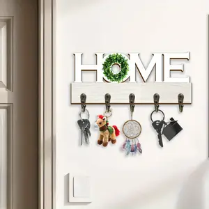 1pc Letter Wall Decoration Floating Frame Wall Hook, Wall Mount Design, Special Design Vintage Key Hook, Entrance Key Hook, Beautiful Room Decoration Practical Hook, Home Decoration Hook, Kitchen Accessory Hook, Bathroom Decoration Hook