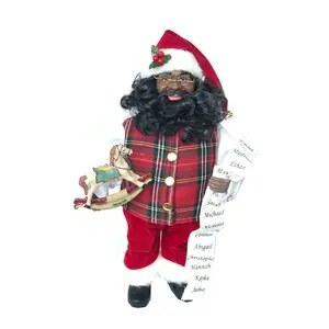 Santa's Workshop 15" Black Santa with Horse