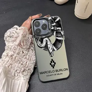 Python Phone Case for iPhone 17 16 Pro Max, Anti-Drop Matte Back Cover, Durable Protective Shell, Stylish Design