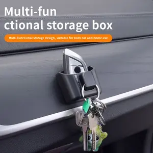 Car Mini Storage Box, Dashboard Adhesive Holder, Car Coin Card Small Item Organizer, Car Storage Solutions, Easy Installation, Universal Fit for Cars and Suvs