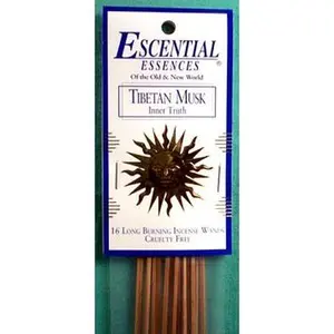 Tibetan Musk Escential Essences Incense Sticks 16 Pack