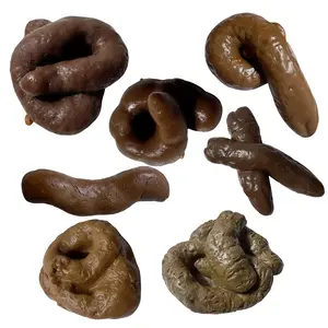 April Fools Fake Poop 7 Pcs Realistic Prank Poop Props Brown Soft Poop Fun Party Supplies Prank Games with Friends Family Classmates Fake Turd Gifts Perfect for Office Pranks,Pet Pranks April Fools' Day Birthday Party