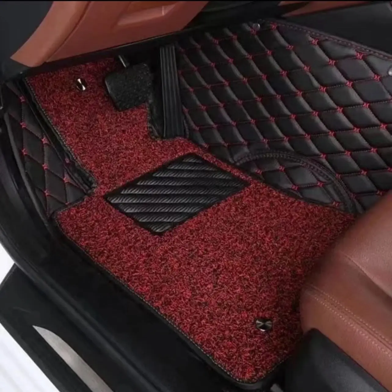 Double layers floor mats