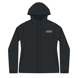 Women's Arcadia Waterproof Hooded Jacket — Lightweight Windbreaker with Left Chest 'Gear with Purpose' Logo