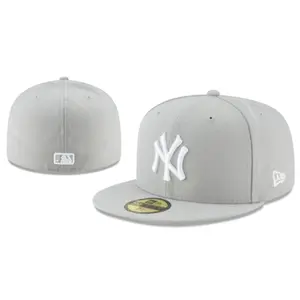 59FIFTY Fitted Baseball Hat, Structured High Crown Design with Raised Embroidered Logo Detail