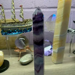 Rainbow Fluorite Tower – Focus, Clarity & Chakra Alignment Crystal