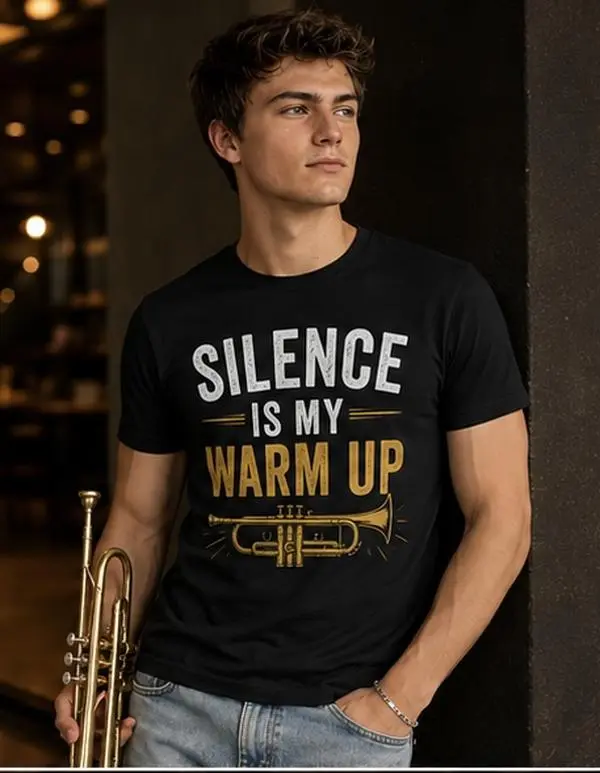 Cocky Trumpet Player Band T-shirt | Funny Brass Marching Band Camp Trumpet Design5