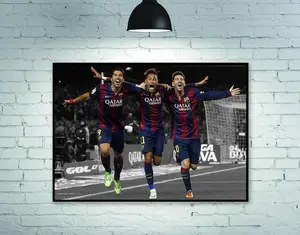 Lionel Messi Poster Print Unframed, Luis Suárez Poster, Neymar Jr Poster, Football Poster, room decoration Home Decoration Poster Print No Frameless