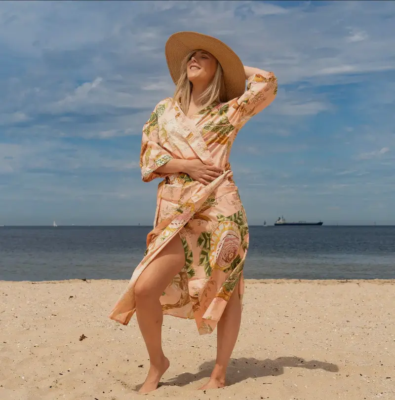 cotton kimono - TikTok Shop