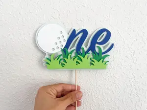 Hole-in-One Golf Cake Topper – 1st Birthday Party Decor