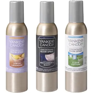 3-Pack Concentrated Room Sprays – Clean Cotton, Lemon Lavender & MidSummer's Night, Popular Fragrances for Home