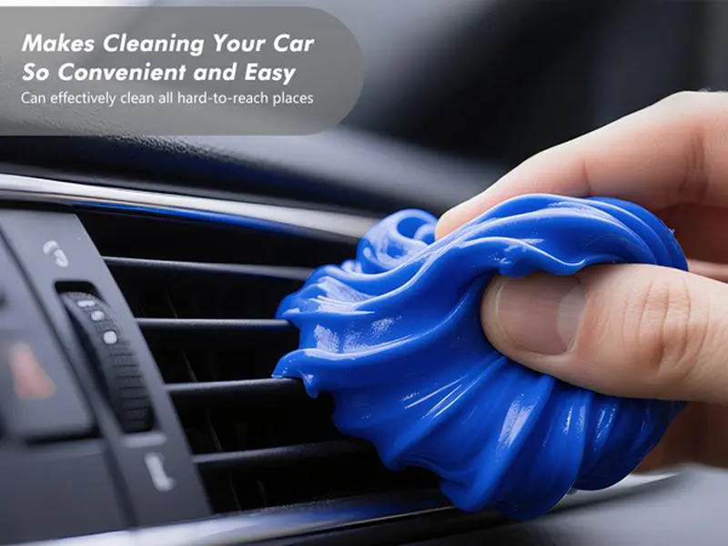 Universal Car Cleaning Gel - Reusable Auto Interior Detailing Putty, Crevice Dust Remover Slime for Vents