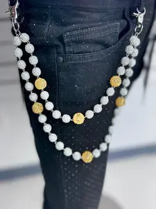 WHIT YELLOW WALLET CHAIN