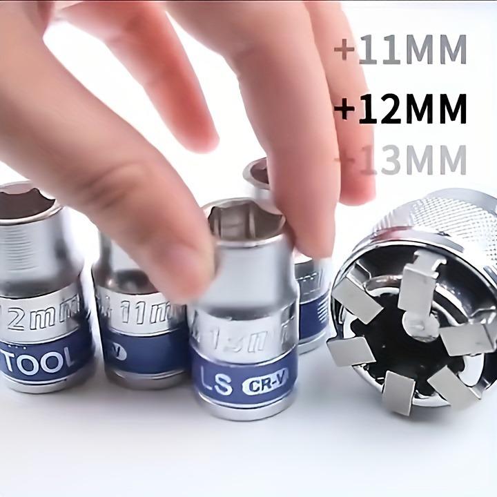 Universal Adjustable Socket Wrench for Standard Metric 10-19mm Tool Adjustable Universal Telescopic Hex Metric Socket band drive adapter Universal Adjustable Socket Wrench for Standard Metric 10-19mm Tool Adjustable Universal Telescopic Hex Metric Socket band drive adapter
