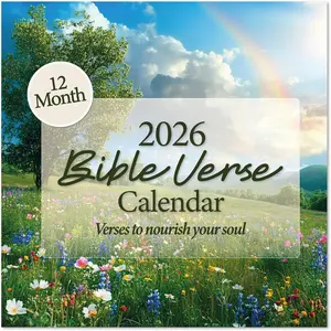 2026 Christian Wall Calendar | Monthly  Verse Wall Calendar, Reflective Scripture Verses to Nourish Your Soul and Invigorate Your ,   Quotes are From the NIV