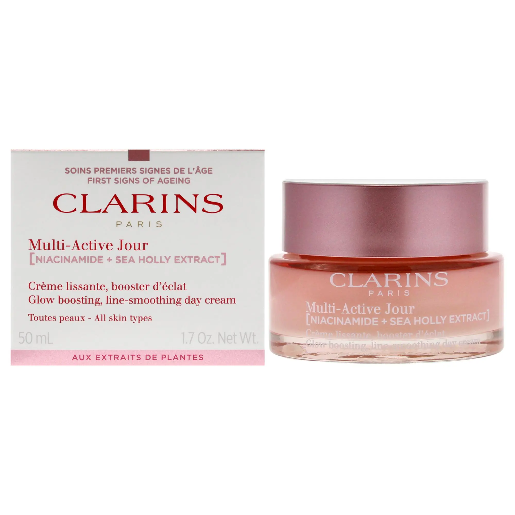 Multi-Active Day Cream - All Skin Types by Clarins for Women - 1.7 oz Cream