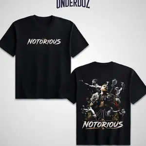 Men's UFC 329 Conor Mcgregor Black Tee, UFC Conor Mcgregor "The Notorious" Tee, UFC Sports Shirt, UFC Vintage Cotton Tee, UFC Merch, Vintage Casual Style Gift 09D