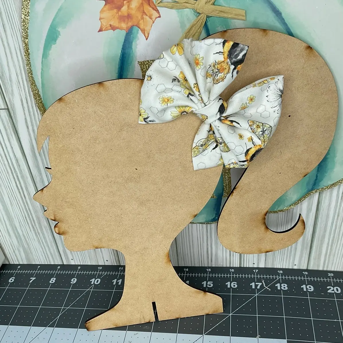 Bee hair clip Cotton