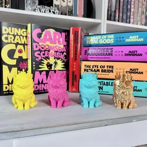 Princess Donut Library Decor Bookshelf DCC Figurine Book Lover Gift 3D Printed LitRPG Collectible Featuring Vibrant Colorful Figurines