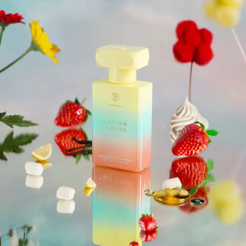 Cotton Clouds – Floral Fruity Gourmand Extrait de Parfum | Strawberry, Marshmallow & Vanilla Cream | Unisex Fragrance
