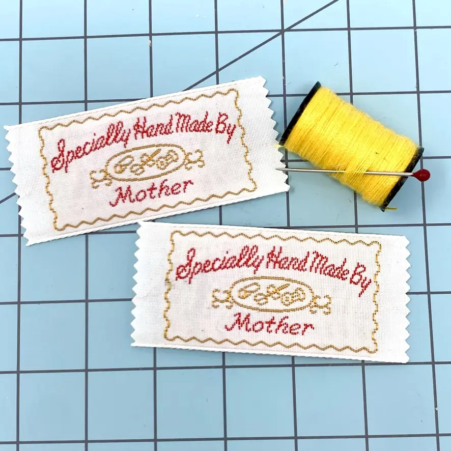 Specially Hand Made by Mother Woven Labels for Knitting, Quilting, Crocheting, and Sewing