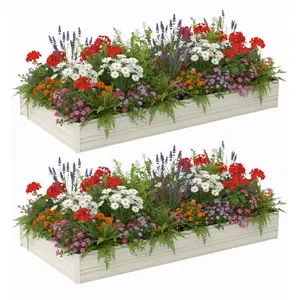 #SpringGlowUp WORKPRO Outdoor Galvanized Raised Garden Bed, Rust-Resistant Planter Raised Beds for Vegetable, Flowers, Herbs