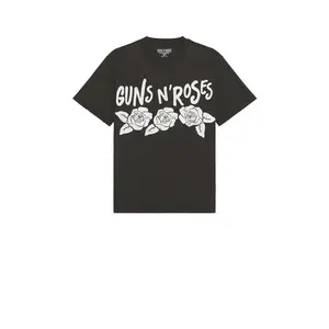 Philcos Guns N' Roses Roses Tee in Black Pigment Unisex