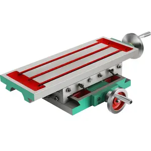 Precision Milling Working Table 17.7 X 6.7 Inch For Milling And Drilling Machines, Compound 2-Axis 4-Way Movement, Heavy-Duty Milling Table With Adjustable Travel, Industrial-Grade Multi-Function Work Table For Machining