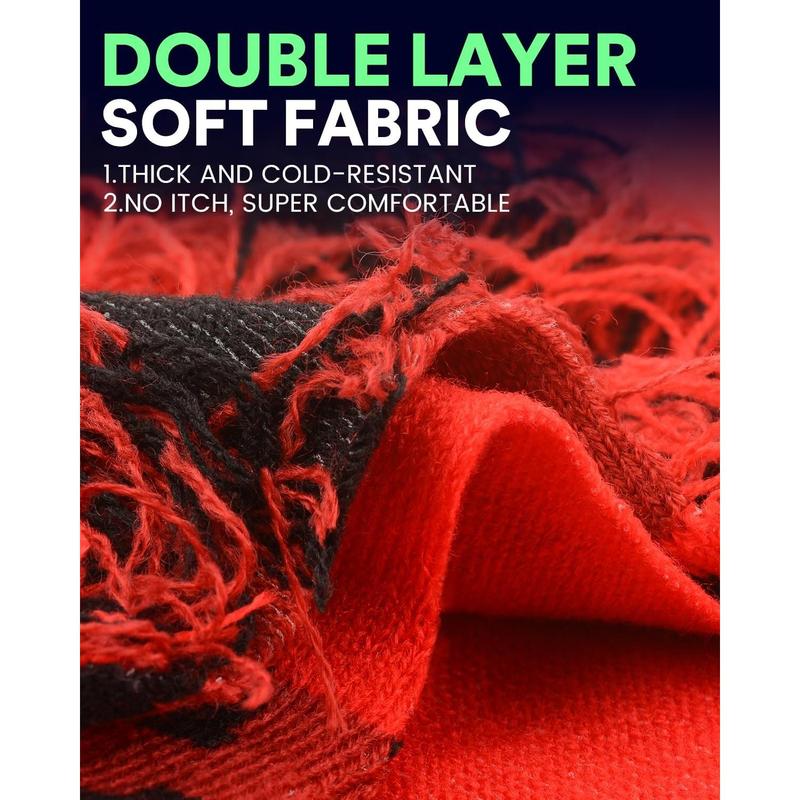 Distressed Full Face Balaclava Ski Mask - Warm, Windproof Knitted Shiesty Mask for Winter Adventures - Fuzzy Comfort for Outdoor Activities