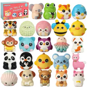Cute Squishy Toys 24PCS - Party Favors, Stocking Stuffers, Birthday Gifts, Classroom Prizes for Kids