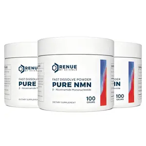 RENUE by Science Pure NMN Powder 100g FastDissolve Supplement 500mg Nicotinamide Mononucleotide per Serving USA Made Third Party Tested