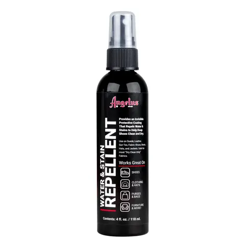 Angelus 4 oz Water & Stain Repellent Pump Spray - Invisible Protective Coating for Footwear, Fabric, Hats, Clothing, Furniture, Protecting Clothing and Suede Clean-Dry Solution