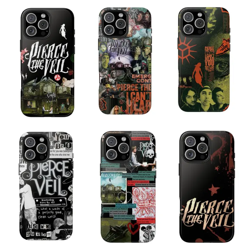 Pierce The Veil Tough Phone Case For iPhone 17 16 15 14 13 12 11, Samsung S25 S24 And More, Case Cover - TikTok Shop Pierce The Veil Tough Phone Case For iPhone 17 16 15 14 13 12 11, Samsung S25 S24 And More, Case Cover - TikTok Shop