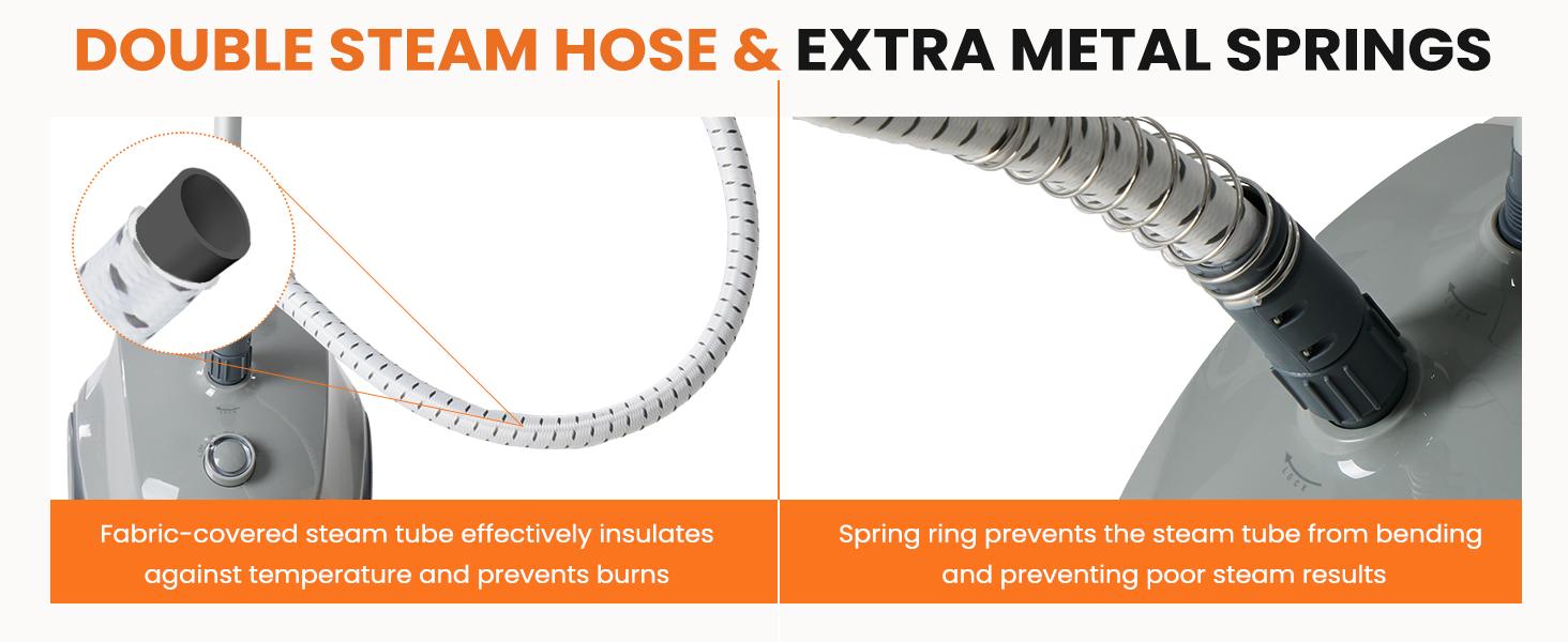 SweetFurniture Standing Garment Steamer with Roll Wheels, 1500W Powerful 1.7L Water Tank for 55 Minutes Continuous Steaming, Professional Wrinkle SweetFurniture Standing Garment Steamer with Roll Wheels, 1500W Powerful 1.7L Water Tank for 55 Minutes Continuous Steaming, Professional Wrinkle