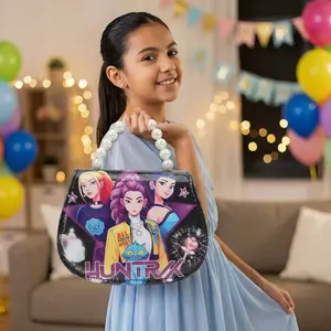 New Hunter Witch Group Handbag Coin Wallet Kpop Anime Cute Storage Bag Crossbody Bag, Fashionable and Practical Design