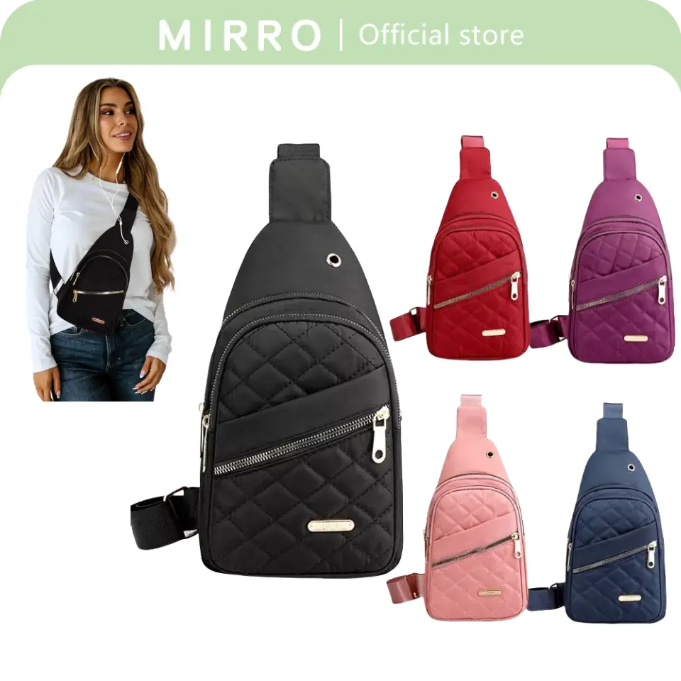 Solid Color Quilted Design Fanny Pack, Casual Large Capacity Zipper Chest Belt Chest bag with Matching Multiple Pockets for Daily Use, Crossbody Small