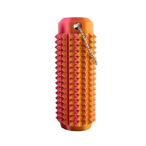 Portable Little Ouchies Keychain with Vibrant Colors, Stimulating Tool featuring Firm Plastic Spikes for Anxiety & Stress Relief, Clips to Keys for On-the-Go Comfort and Pain Stimulation Impulse Management
